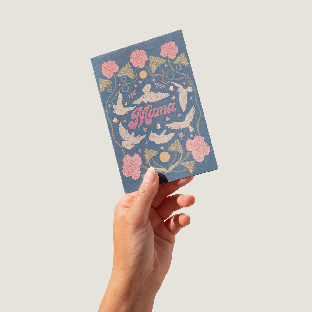Mother's Day 'Mama' Card with Kraft (brown) envelope