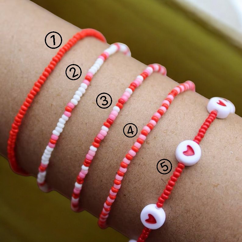 Red Valentine's Bracelets