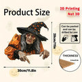 Halloween Witch Fence Decoration